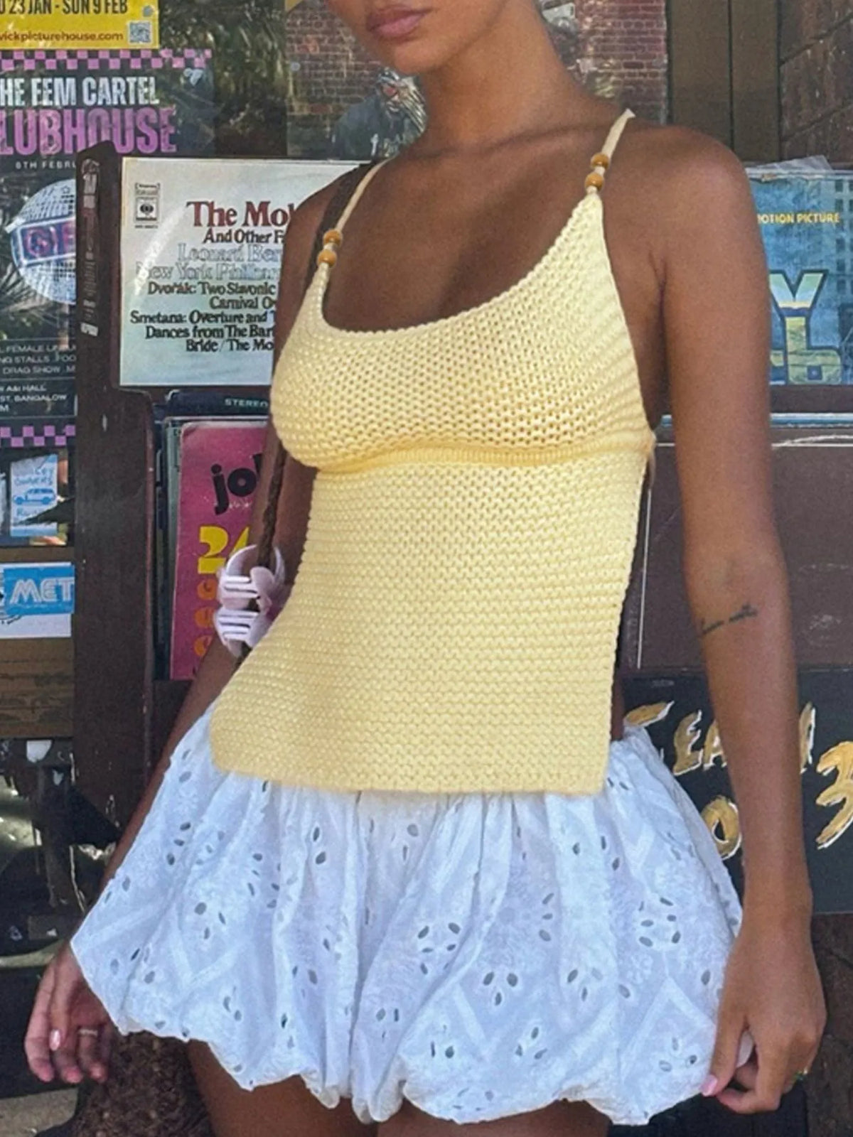 Scoop Neck Knit Cami