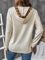 Perfee Drawstring Long Sleeve Hooded T-Shirt