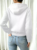 Hooded Zip-Up Texture Jacket