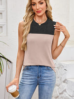 Textured Round Neck Tank