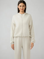 Millennia Zip Up Dropped Shouder Active Hooded