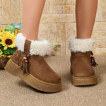 Round Toe Faux Fur Lined Boots