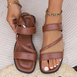 Open Toe Flats Sandals