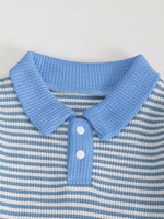 Children's Striped Polo Shirt & Pants Set