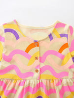 Children's Printed Button Front Dress