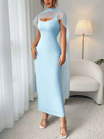 Scoop Neck Bodycon Maxi Dress