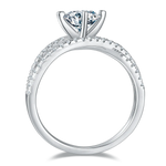 1 Carat Moissanite 925 Sterling Silver Ring