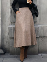 A-Line Midi Skirt