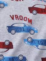 Children's Car Print Tee and Shorts Set