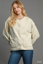 Umgee Textured Jacquard Jacket