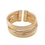 Multi-Layered Open Bracelet