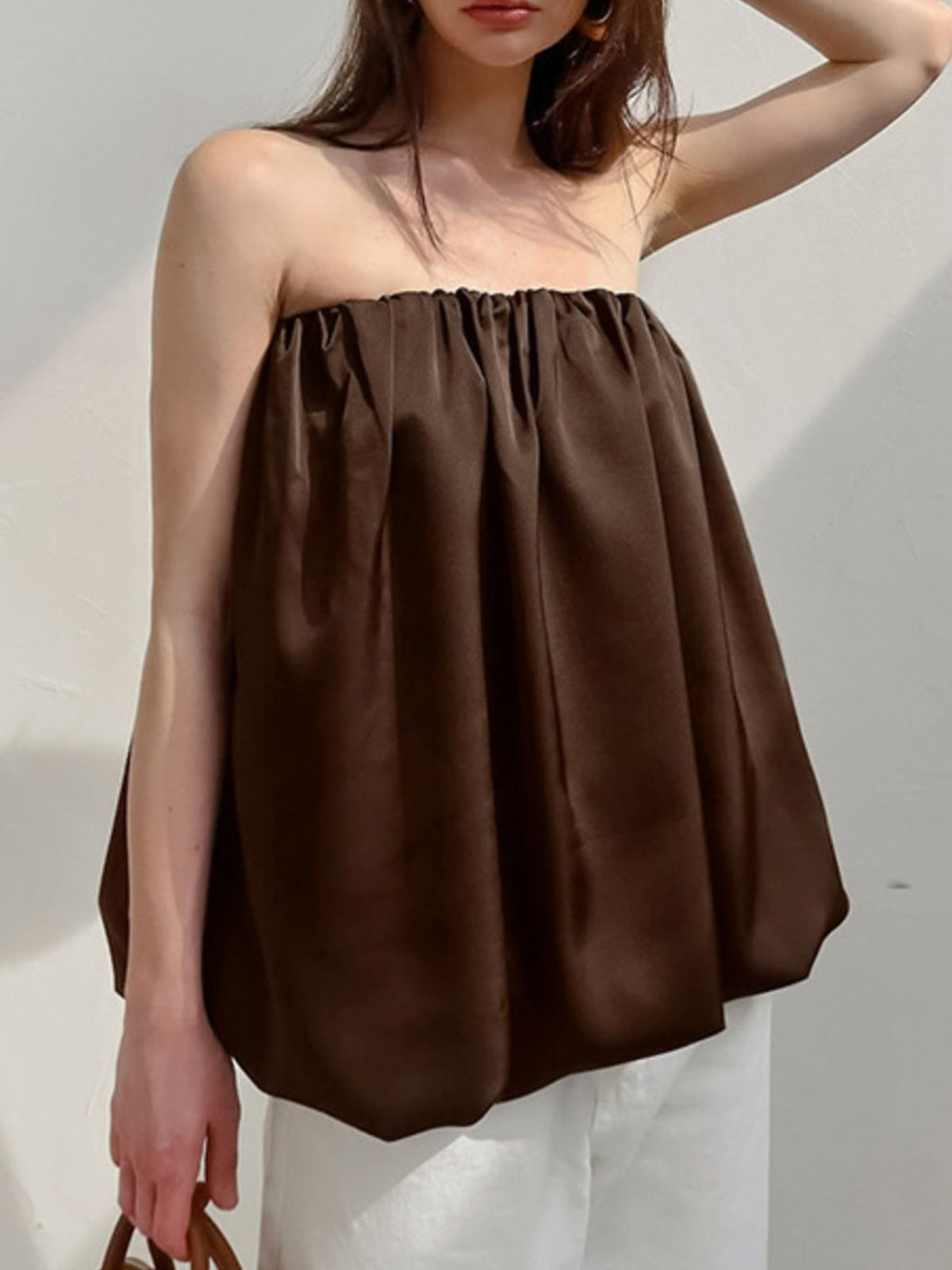 Bubble Hem Tube Top