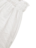 Lace Trim Drawstring Waist Shorts