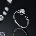 Moissanite 925 Sterling Silver Ring