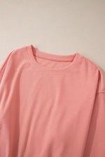 Ribbed Round Neck Top and Pants Set