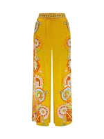 Printed Button Up Shirt and Pants Set