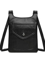 Adjustable Strap Leather Crossbody Bag