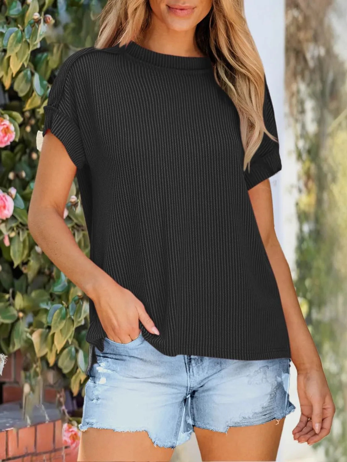 Round Neck Short Sleeve T-Shirt