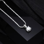925 Sterling Silver Zircon Pendant Necklace