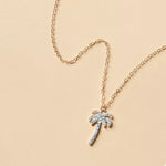 Palm Tree Pendant Necklace