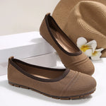 Mesh Round Toe Flat Slip-Ons