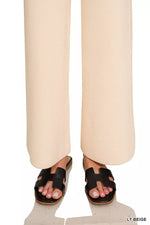 Zenana Viscose Round Neck Top & Pants Set