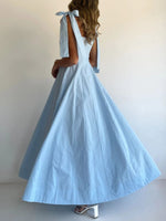 Gradient Tie Shoulder Maxi Dress