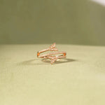 925 Sterling Silver Inlaid Zircon Butterfly Ring