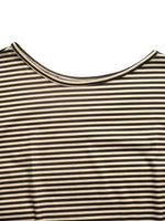 Striped Single Shoulder T-Shirt