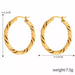 18K Gold-Plated Hoop Earrings