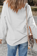 Bunny Graphic Round Neck Sweatshirt