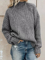 Full Size Turtleneck Long Sleeve Sweater Plus Size
