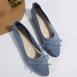 Bow Point Toe Flats Slip-Ons