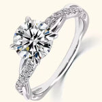 1 Carat Moissanite 925 Sterling Silver Ring