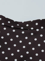 Polka Dot Cut-Out Front Mini Dress