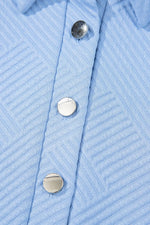 Button Front Short Sleeve Mini Dress