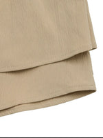 Elastic Waist Layered Skirt
