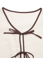 Tie Front Top and Shorts Set