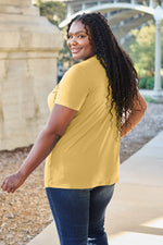 Basic Bae Bamboo Full SizeV-Neck Short Sleeve T-Shirt