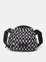 NY Pattern Canvas Crossbody Bag