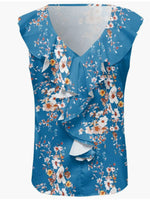 Printed V-Neck Tank
