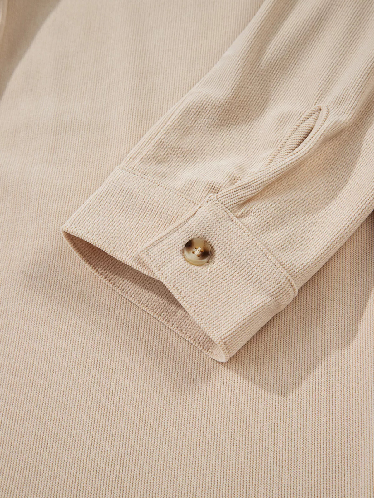 Corduroy Half Button Collared Long Sleeve Mini Dress