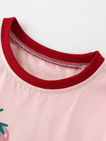 Children's Strawberry Print Ruffle Sleeve Casual Dress