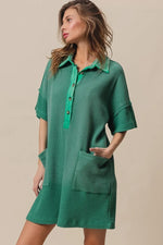 BiBi Dip Dye Mineral Washed Knit Dress