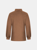 Full Size Mock Neck Long Sleeve T-Shirt