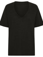 Solid V-Neck Short Sleeve T-Shirt