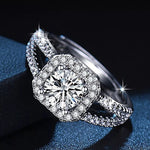 1 Carat Moissanite 925 Sterling Silver Ring