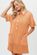 BiBi Dip Dye Mineral Washed Knit Dress