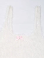 Bow Scoop Neck Cropped Cami
