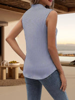 Button Up Sleeveless Shirt